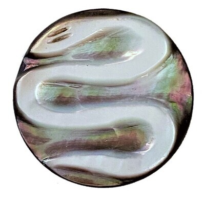 VERY COOL 19TH CENTURY PEARL SNAKE BUTTON