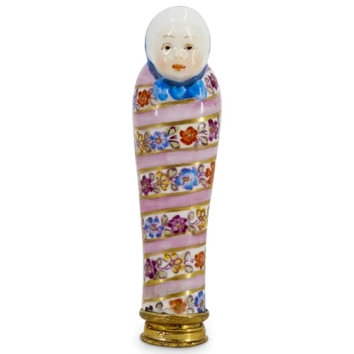 Late 18th Cent. Meissen Porcelain Baby Figural Needle Case