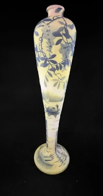 Devez French cameo glass vase