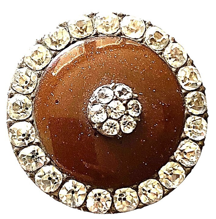 A scarce and wonderful Georgian jeweled Button!