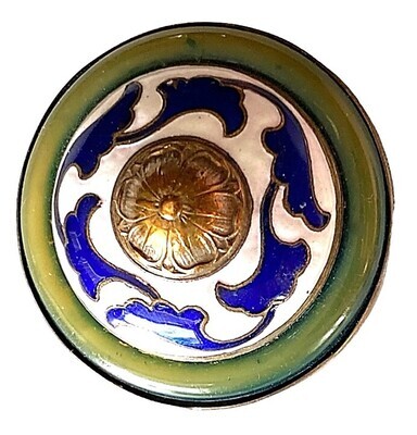 A large Asian design and origin enamel button!