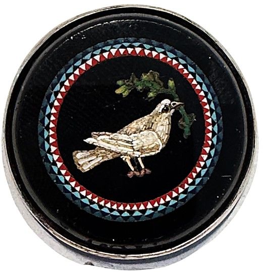 An exquisitely crafted Micro Mosaic Button!
