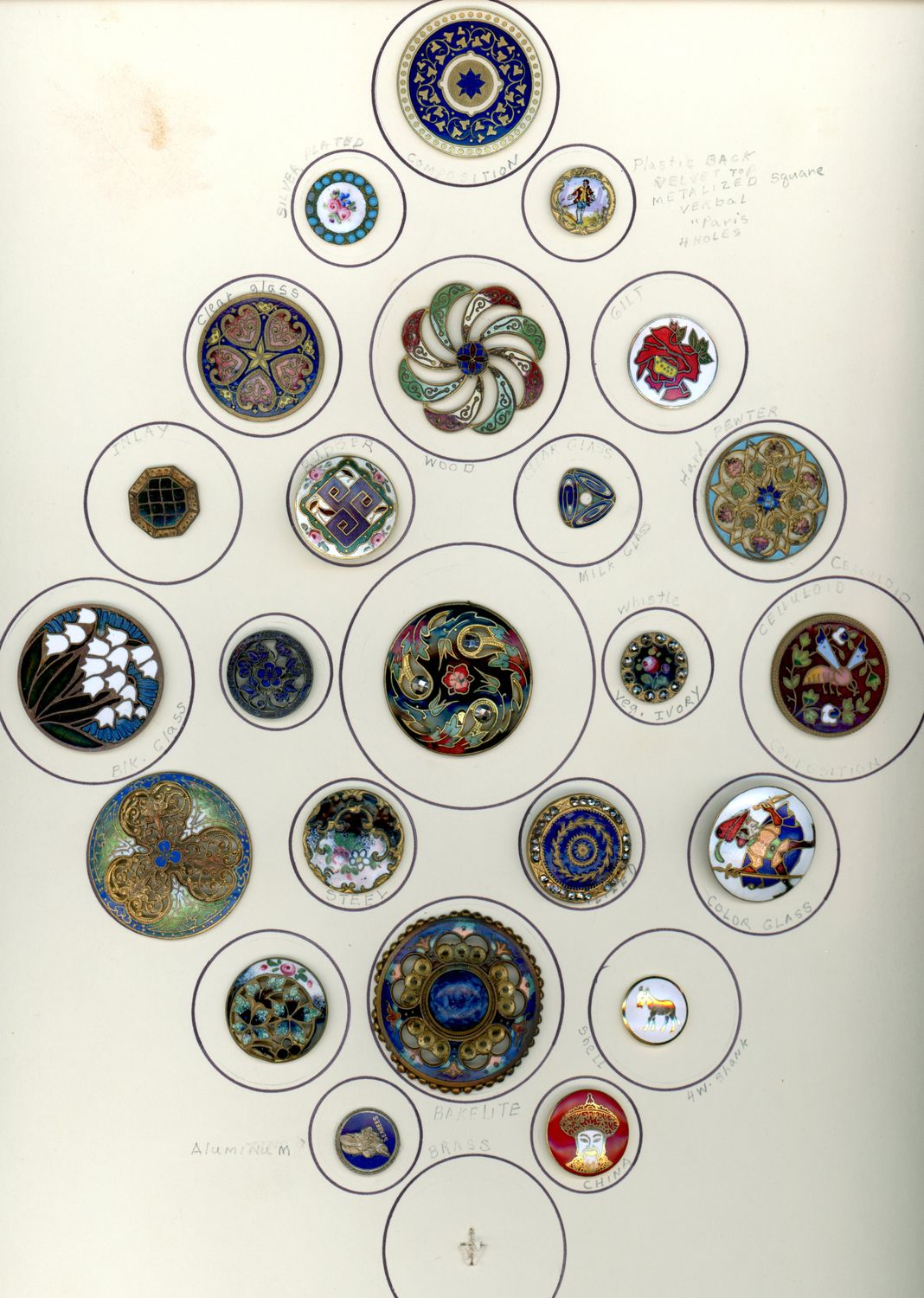 A card of assorted Enamels!