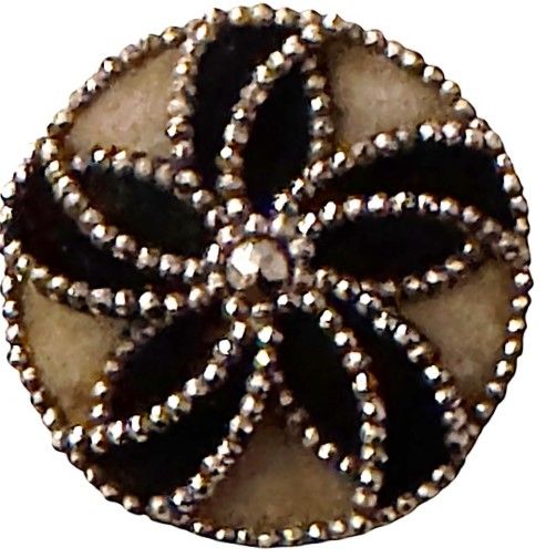 An Extra Large steel and Velvet Background button!