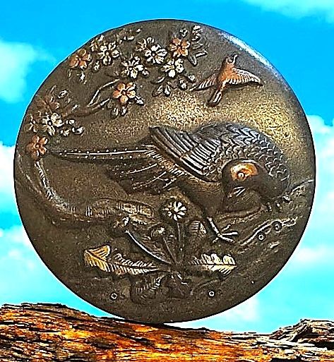 A Beautiful division one Japanese Shakudoi Button!