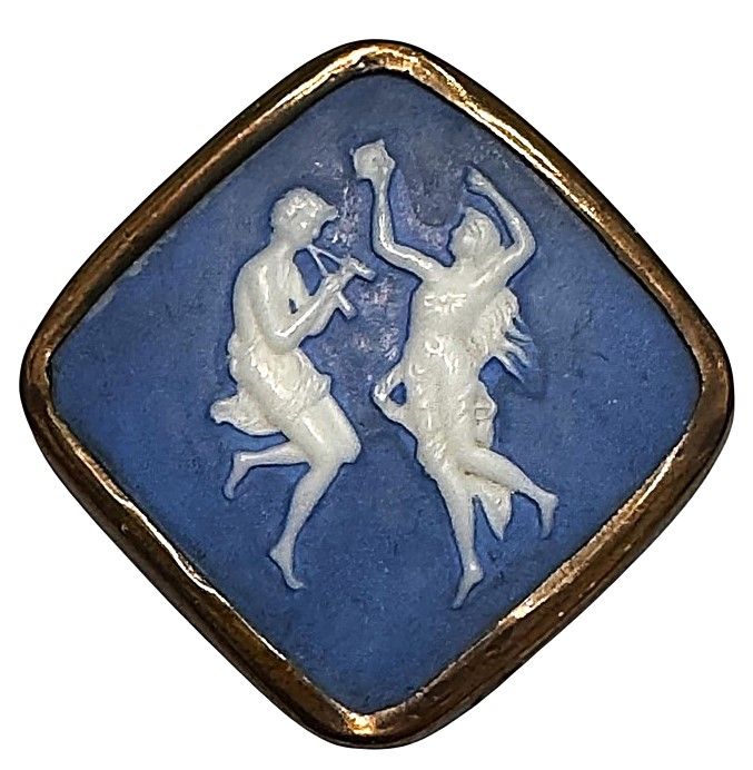A wonderful 19th century Wedgwood look alike button!