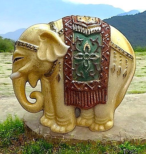 A large 20th century Arita Elephant button!