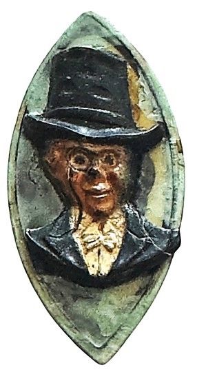 A very Unusual Celluloid Pictorial button!