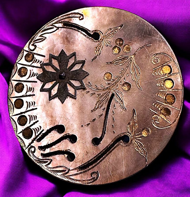 Fantastic large 19th century pierced pearl button!