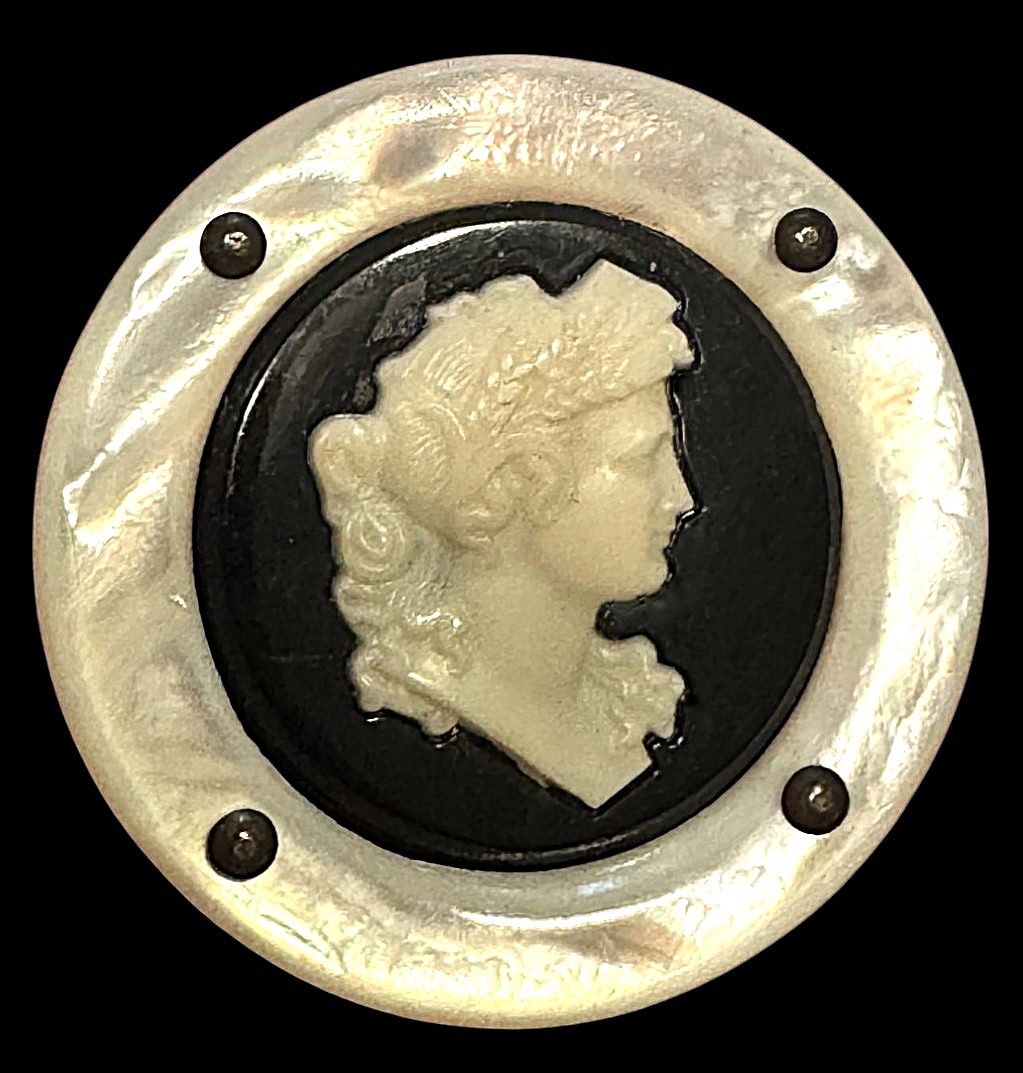 A great large division one pearl head button!