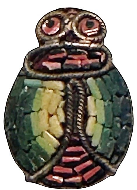 An incredibly rare Micro Mosaic Button