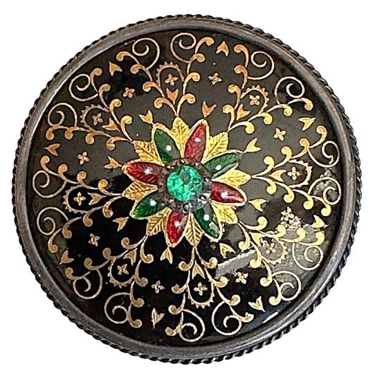 An incredible 19th century Rare French Enamel Button!