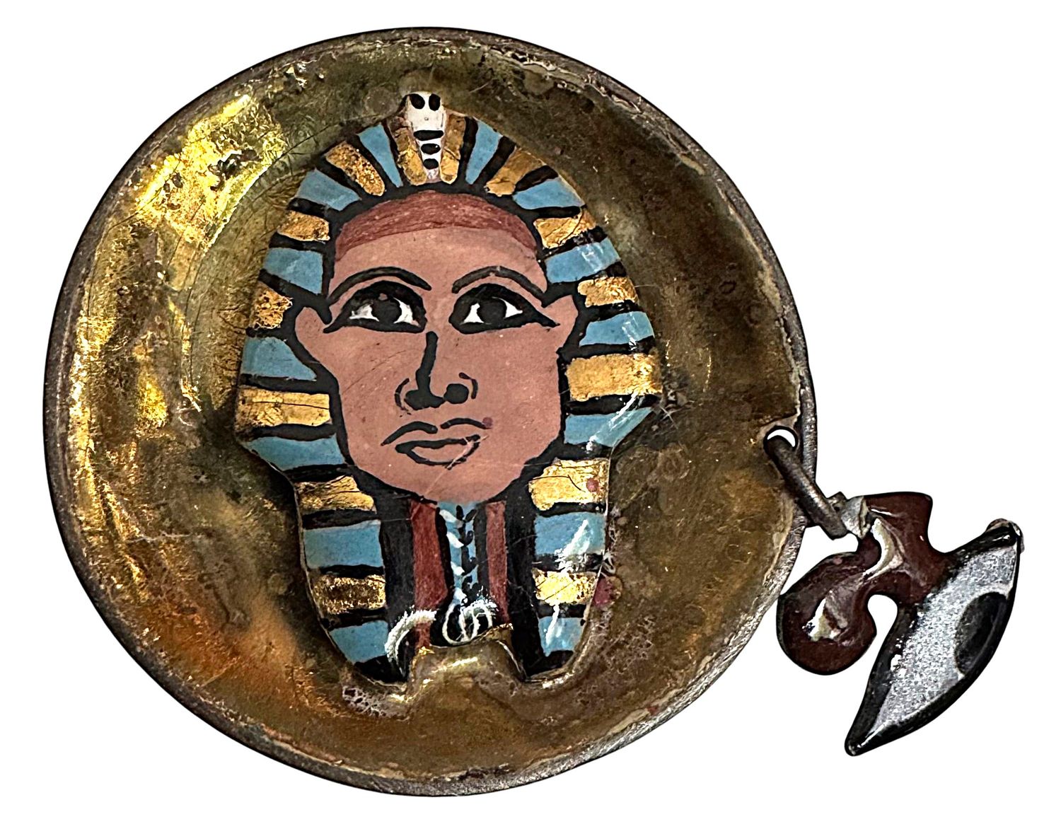 A large 21st century Enamel Studio Button by Carolyn Noga!