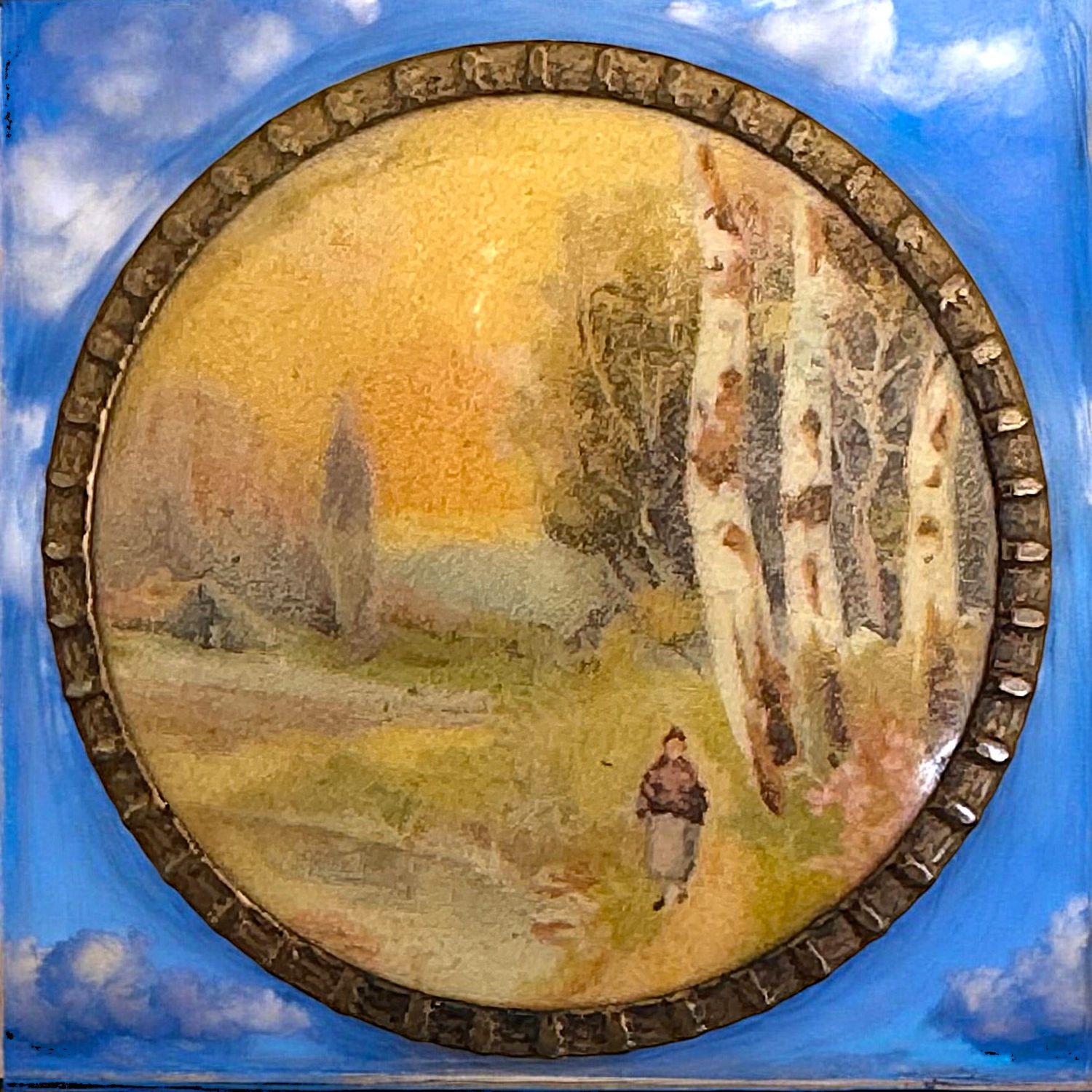 A wonderful French painting from thr Art Nouveau Period!