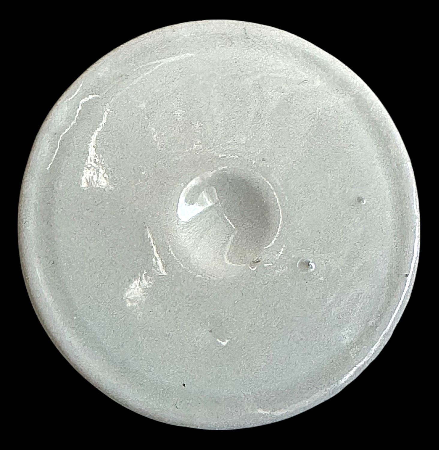 A scarce 1 1/4&quot; large medium backmarked Copenhagen porcelain button!