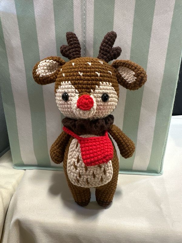 Rudolph Reindeer With Red Bag.