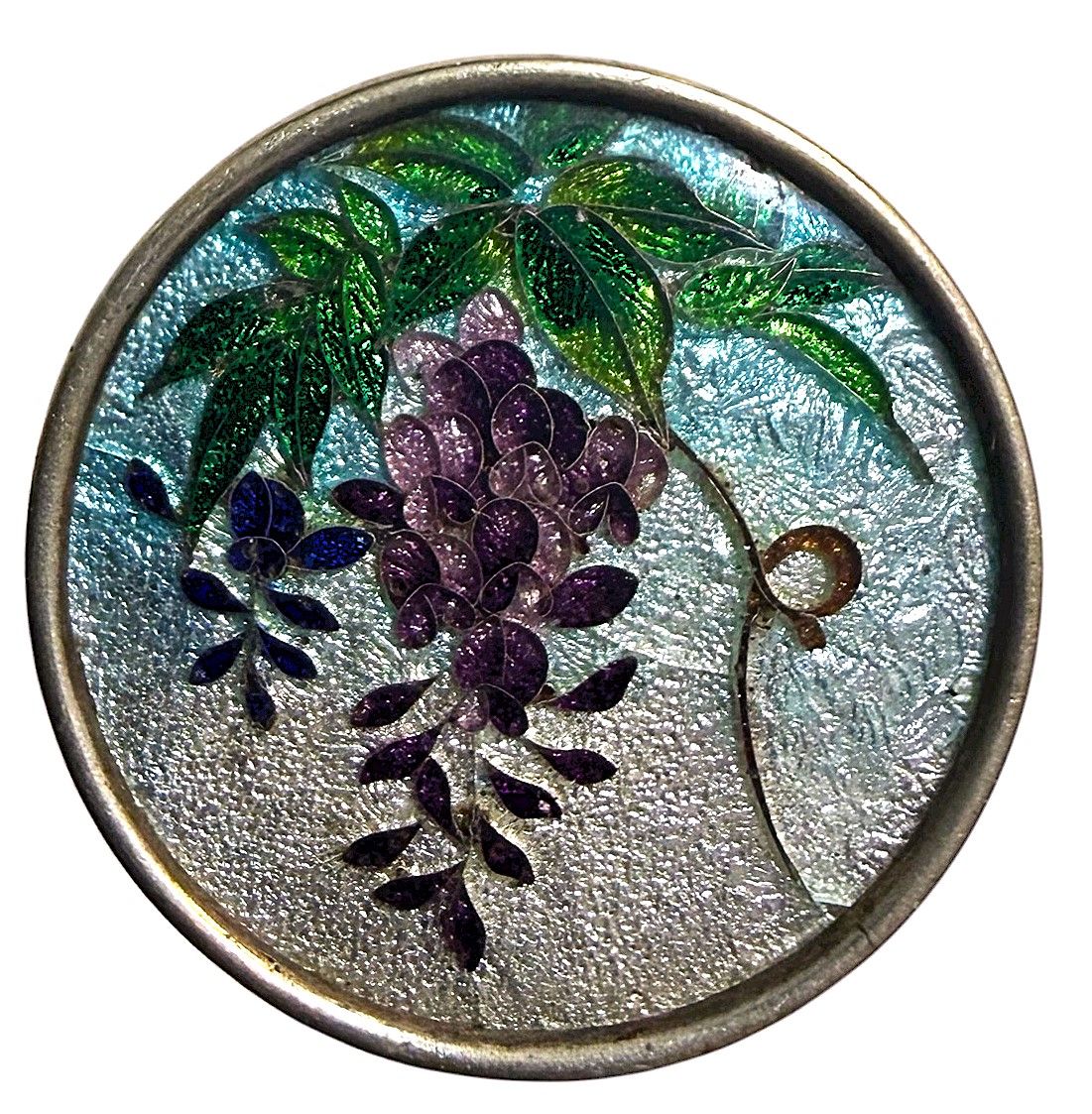 A large medium Gin Bari cloisonné button!