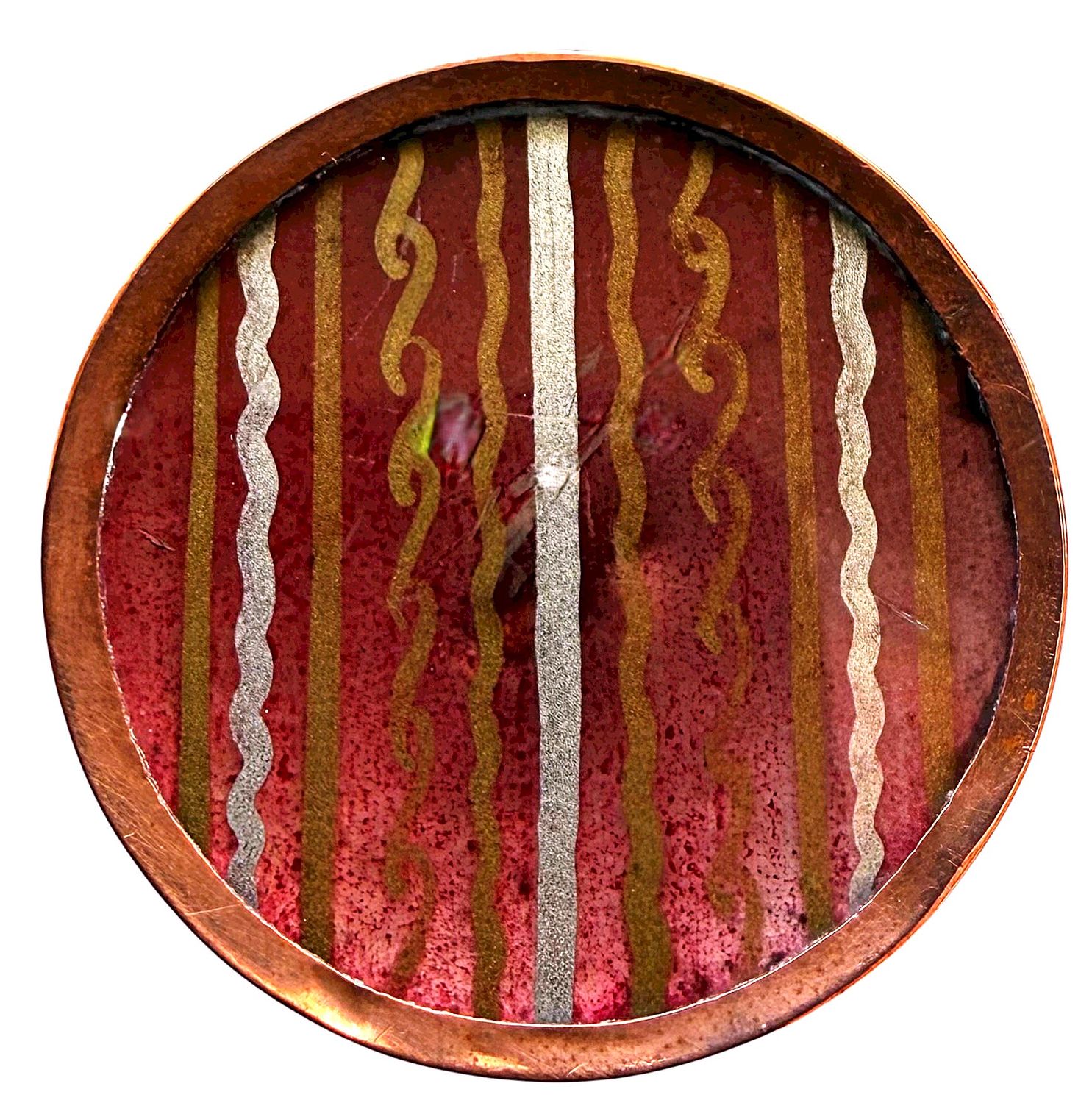 A scarce early 18th century under glass button!