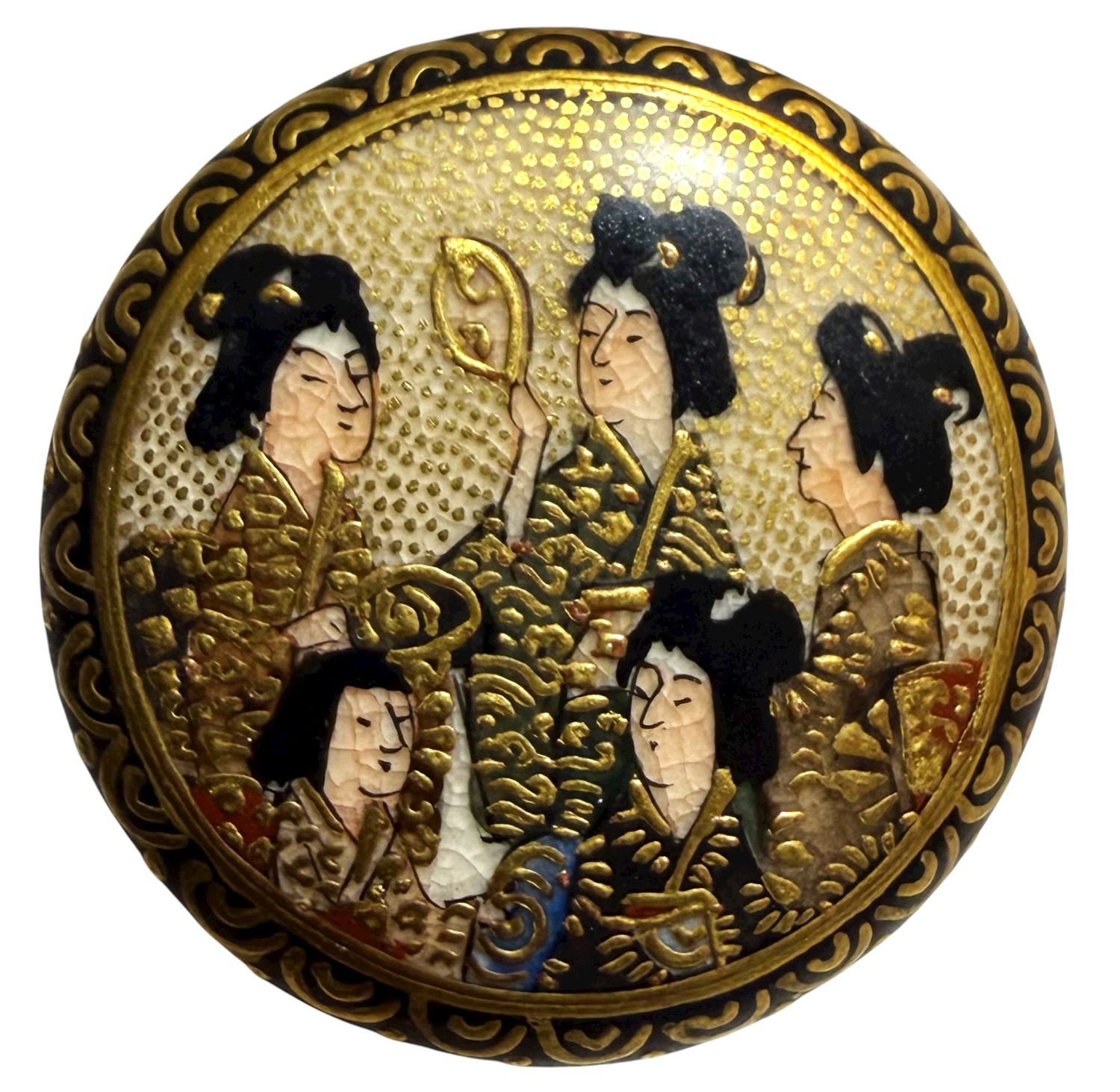 A 19TH CENTURY SATSUMA 1 3/16"