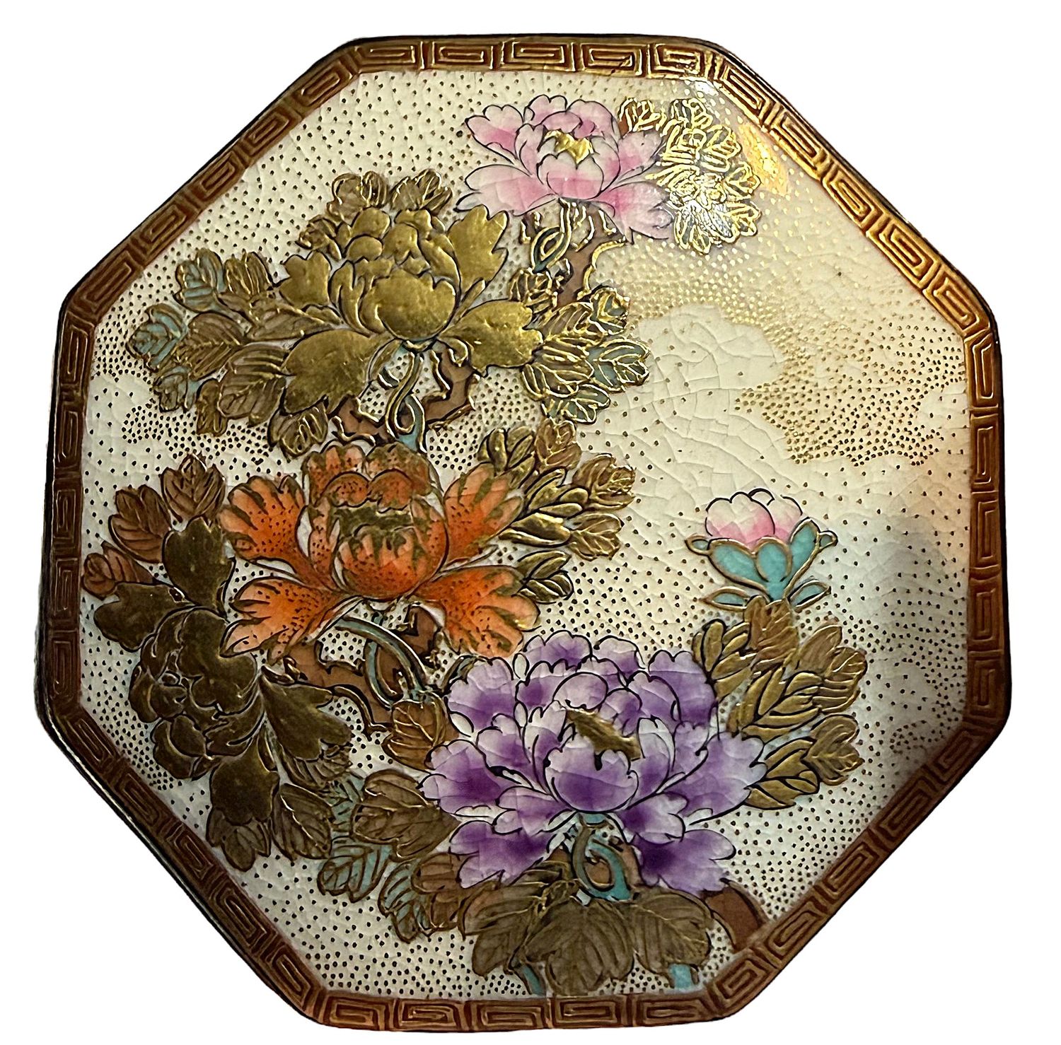 A VERY LARGE LATE 19TH CENTURY SATSUAM BUCKLE 2"