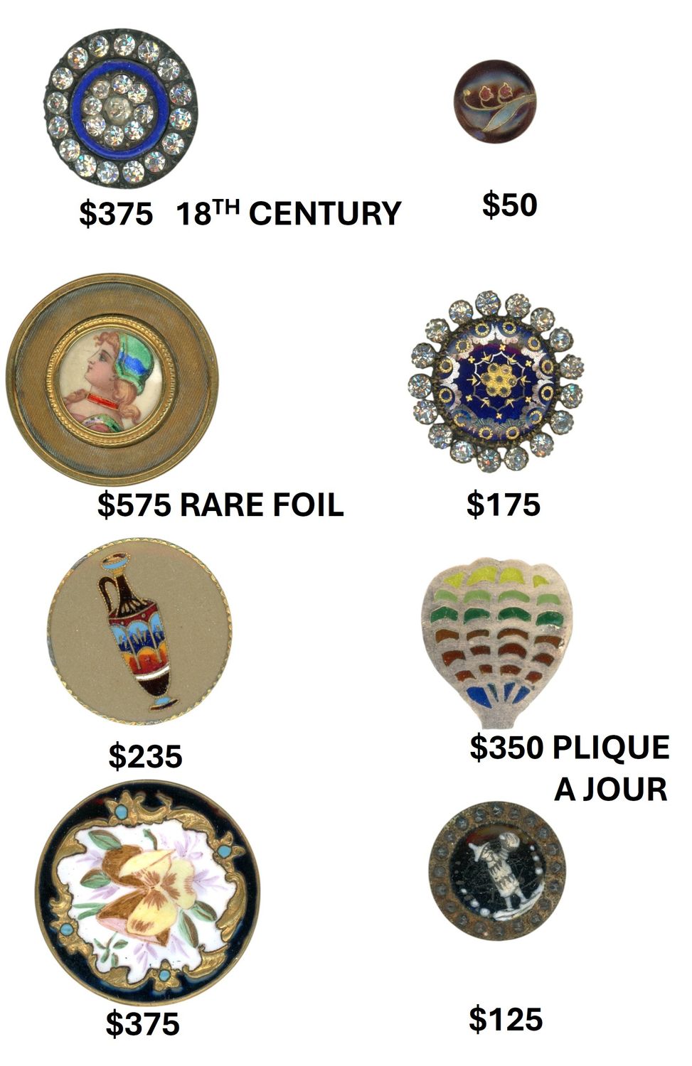 ENAMELK BUTTONS AS PRICED   #4