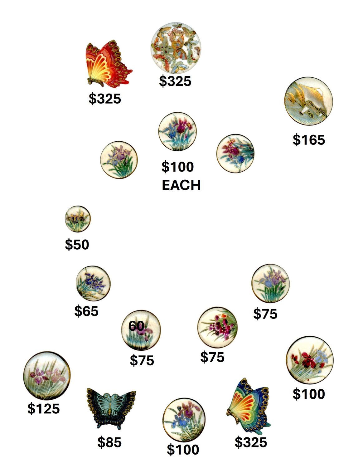 SATSUMA BUTTONS AS PRICED   #3