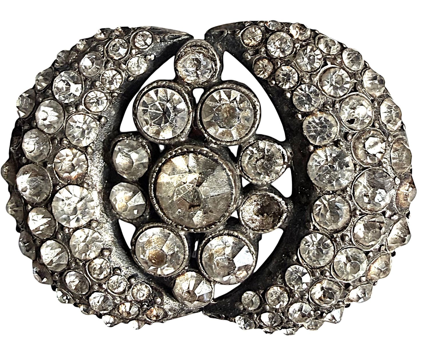 A large division one sparkling paste jewel Button!~