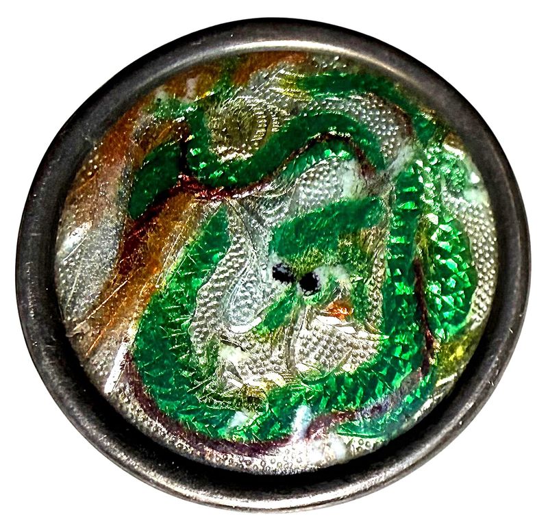 A medium size division one pictorial GIN BARI Enamel button!