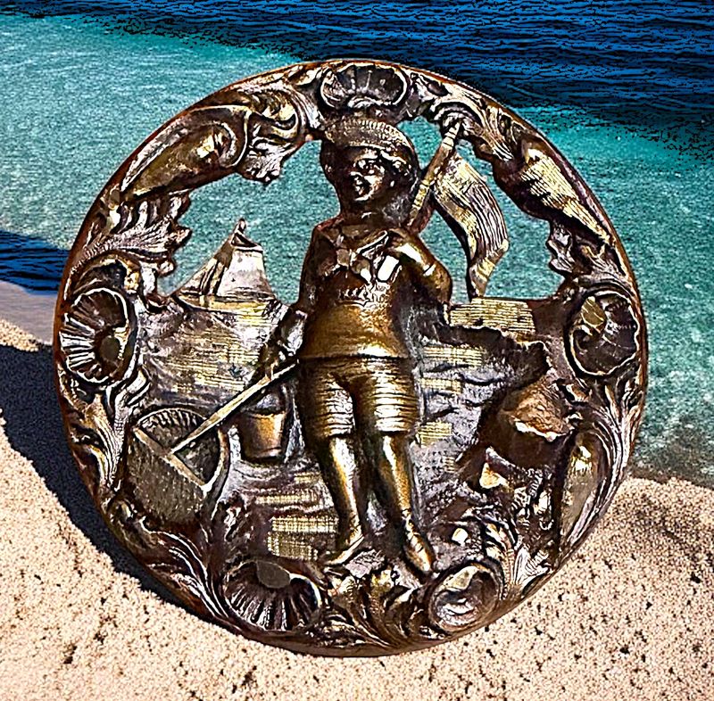 A division one pierced detailed childrens picture button!