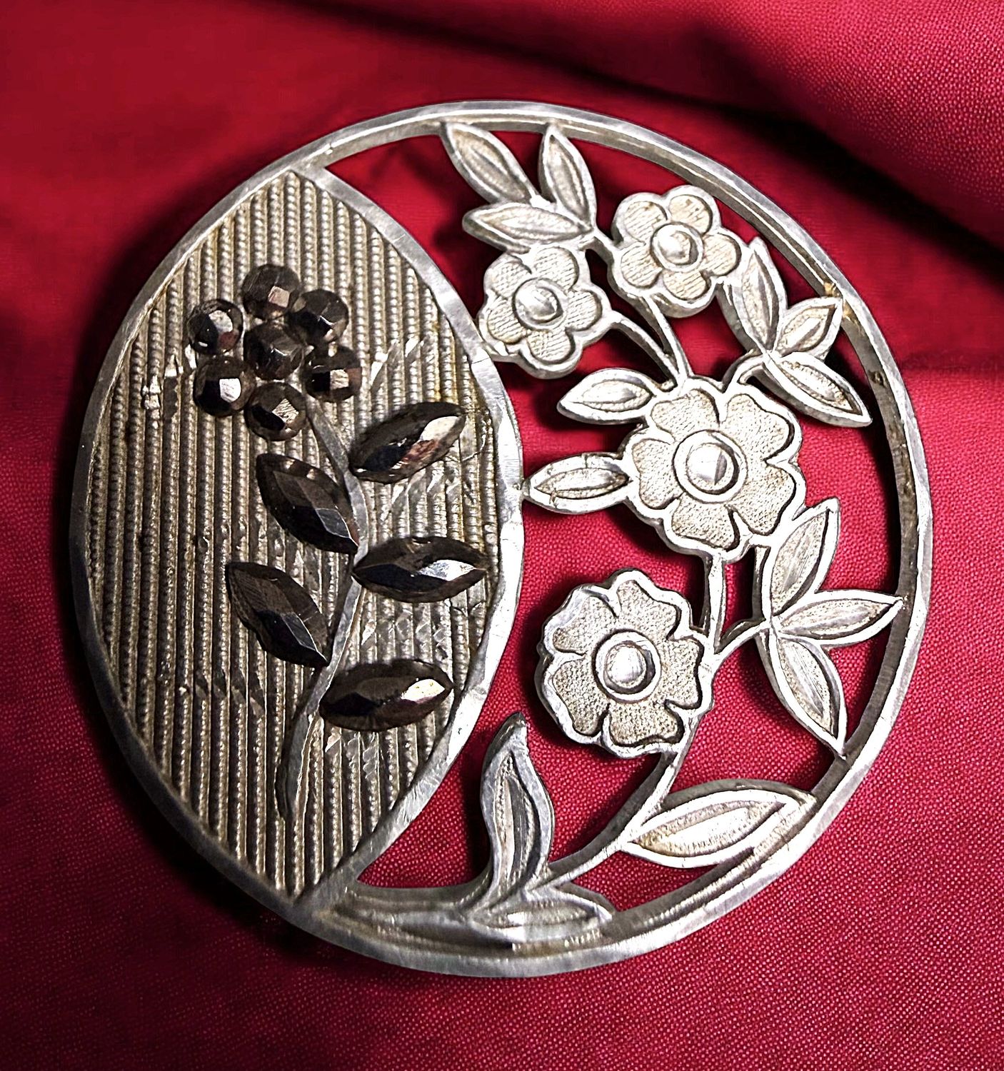 A scarce division one Aluminum Button!