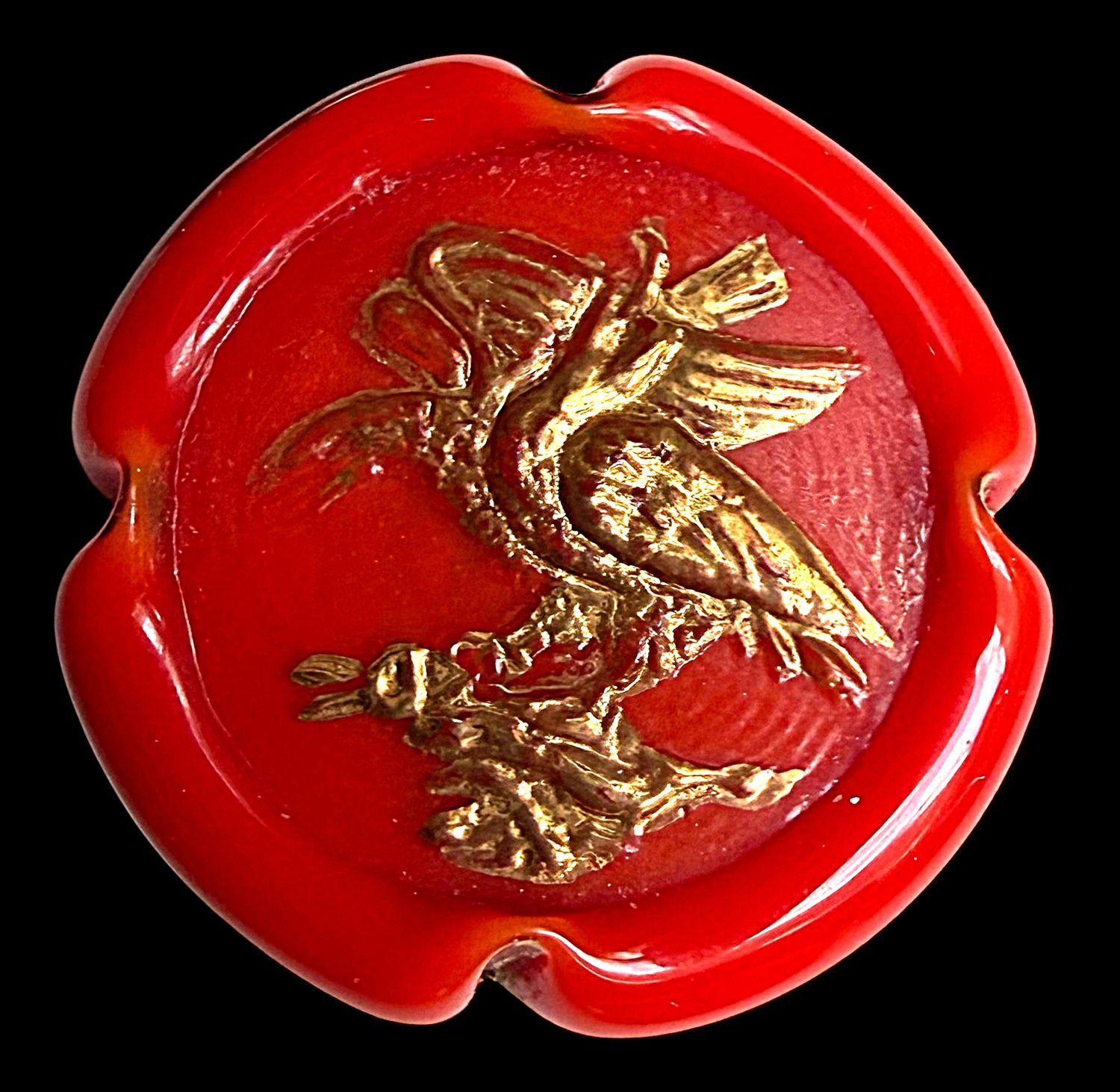 A division three English Bimini Glass Button!