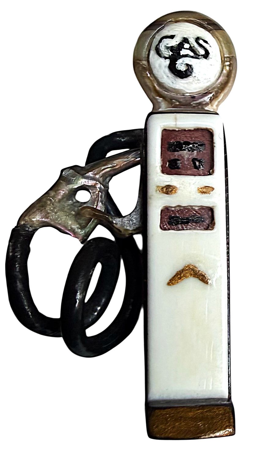 A one of a Kind button by artist Brad Elfrink