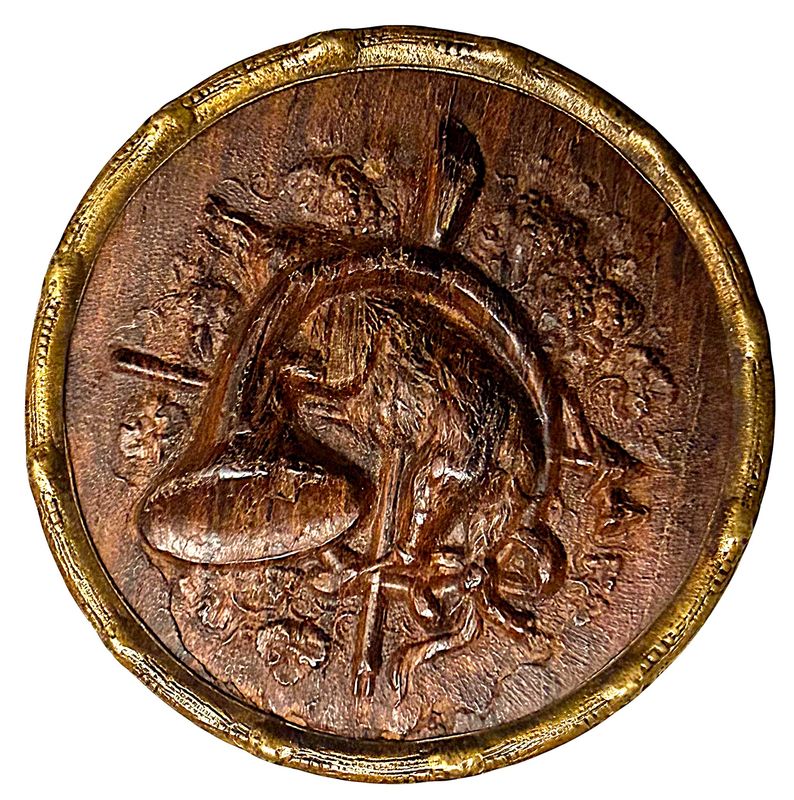 A large 19th century wood in metal pictorial.