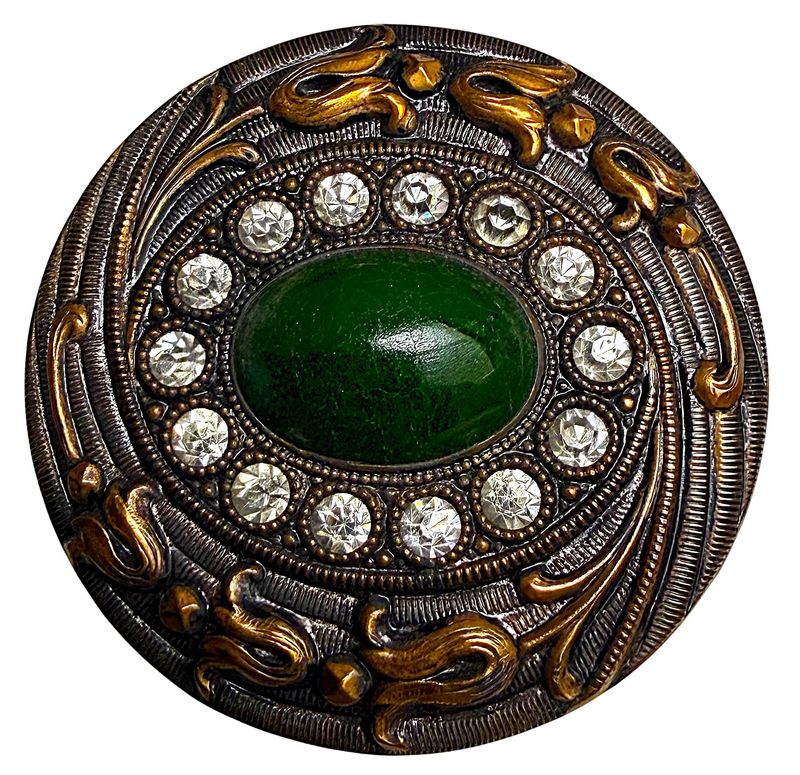 Nice large early 20th century large jewel button