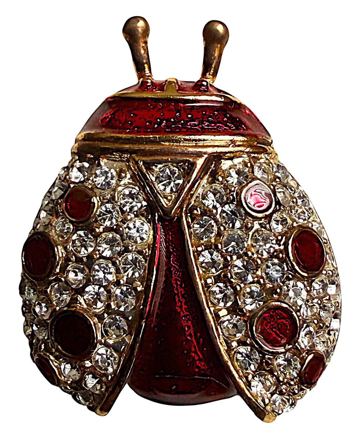 A cool reakistic large size vintage jeweled button