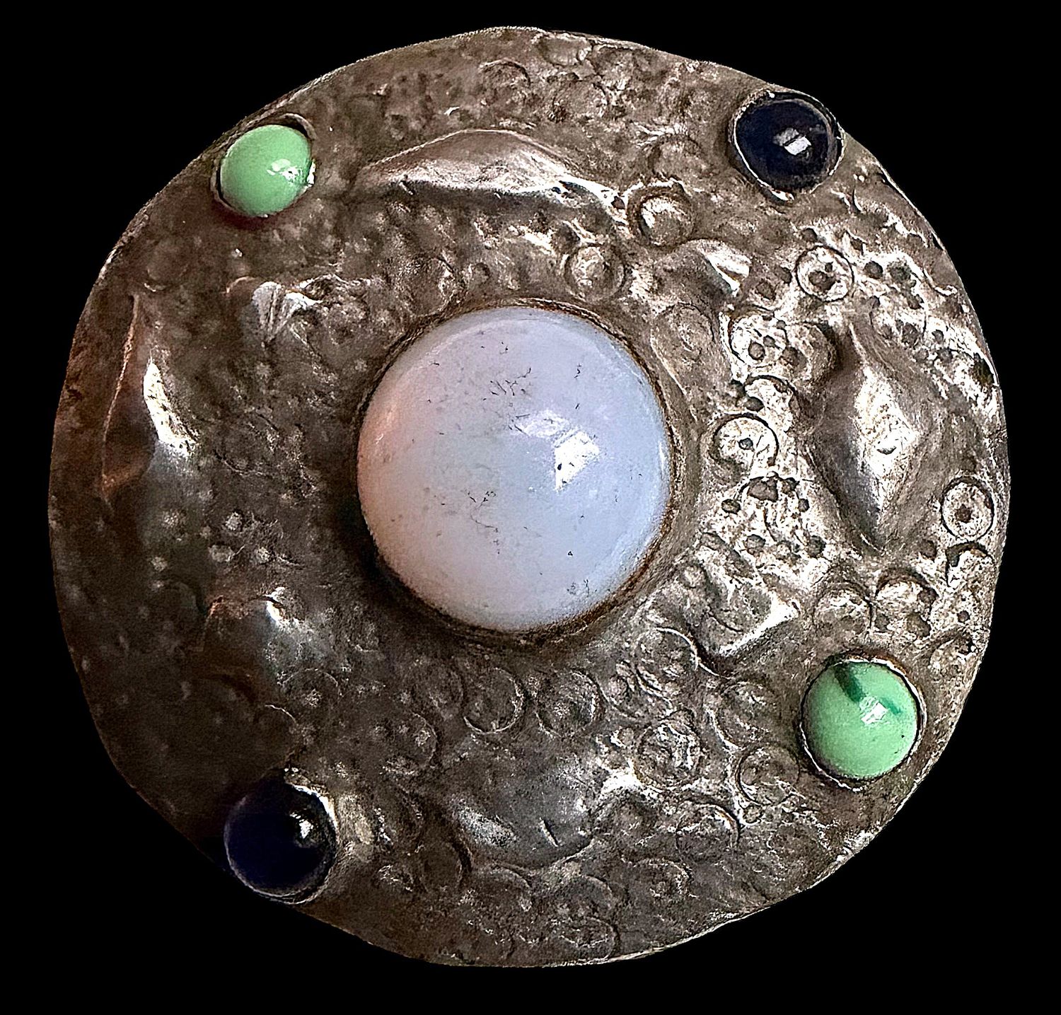 An incredible large division one Arts and Crafts button