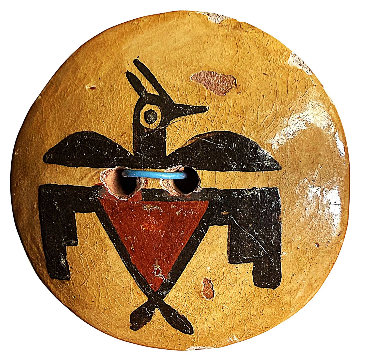 A klarge division three Zia Pottery Button