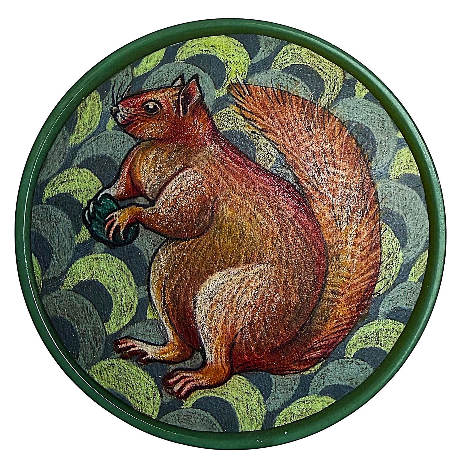 A wonderful handmade button by Sarah Atlee