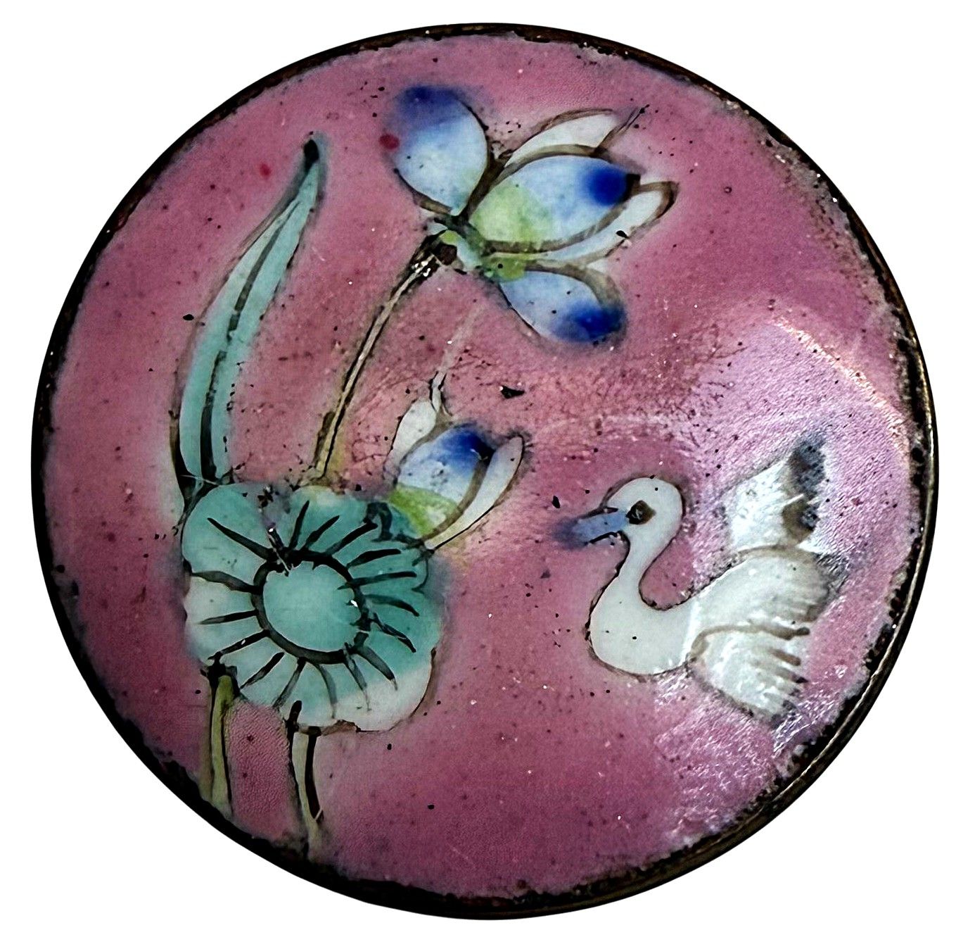 A divisio0n one Canton enamel pictorial button