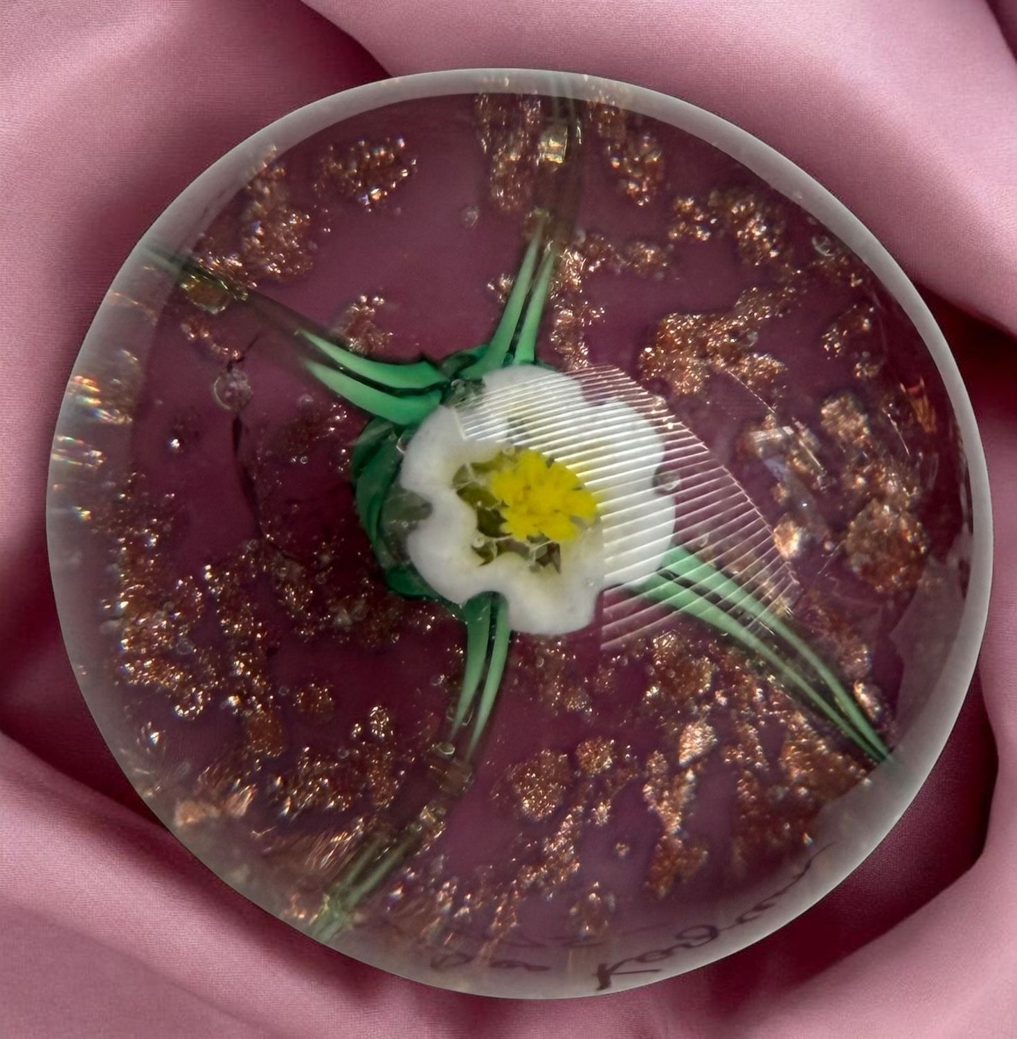 A scarce division three Paperweight button by the late Charles Kaziun