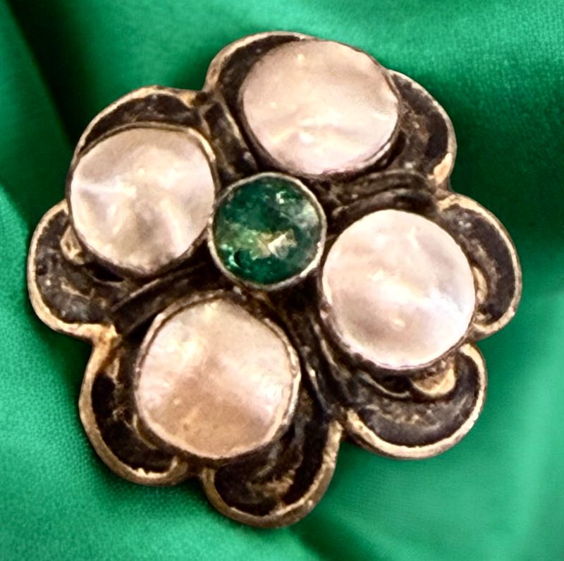 A medium size 17th century jeweled button!