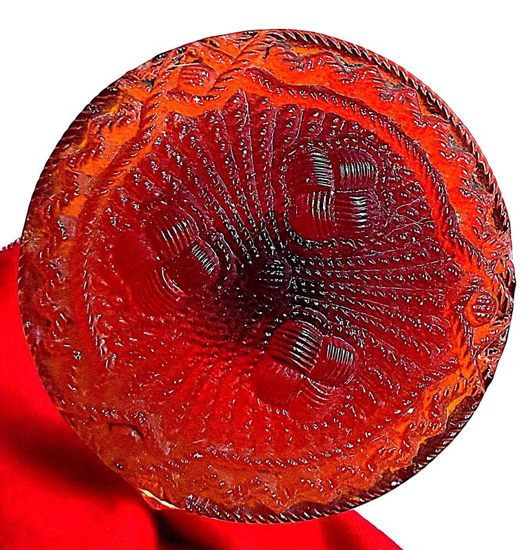 A nice 19th century LACY GLass Button