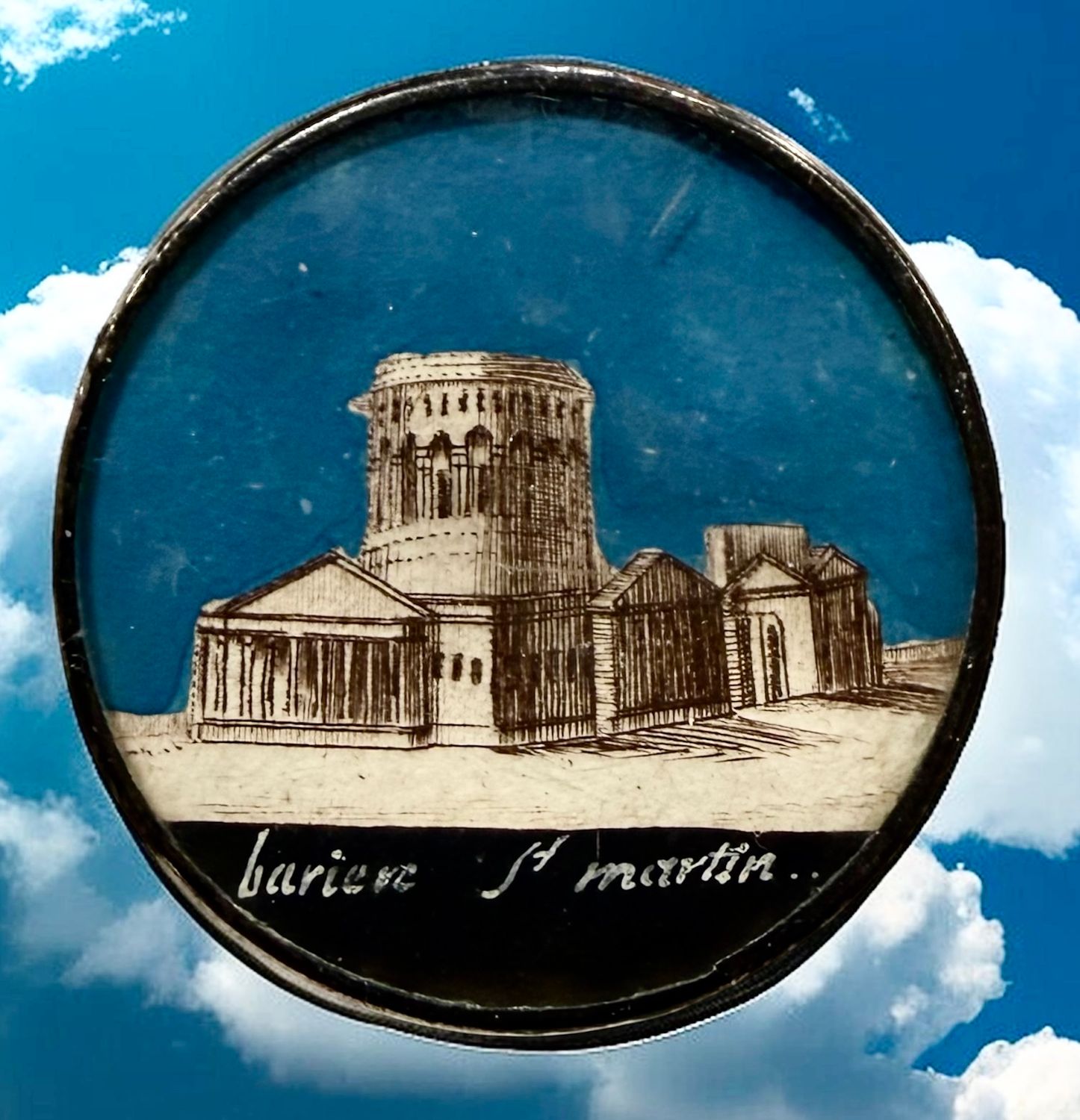 A rare 18th century under glass button!