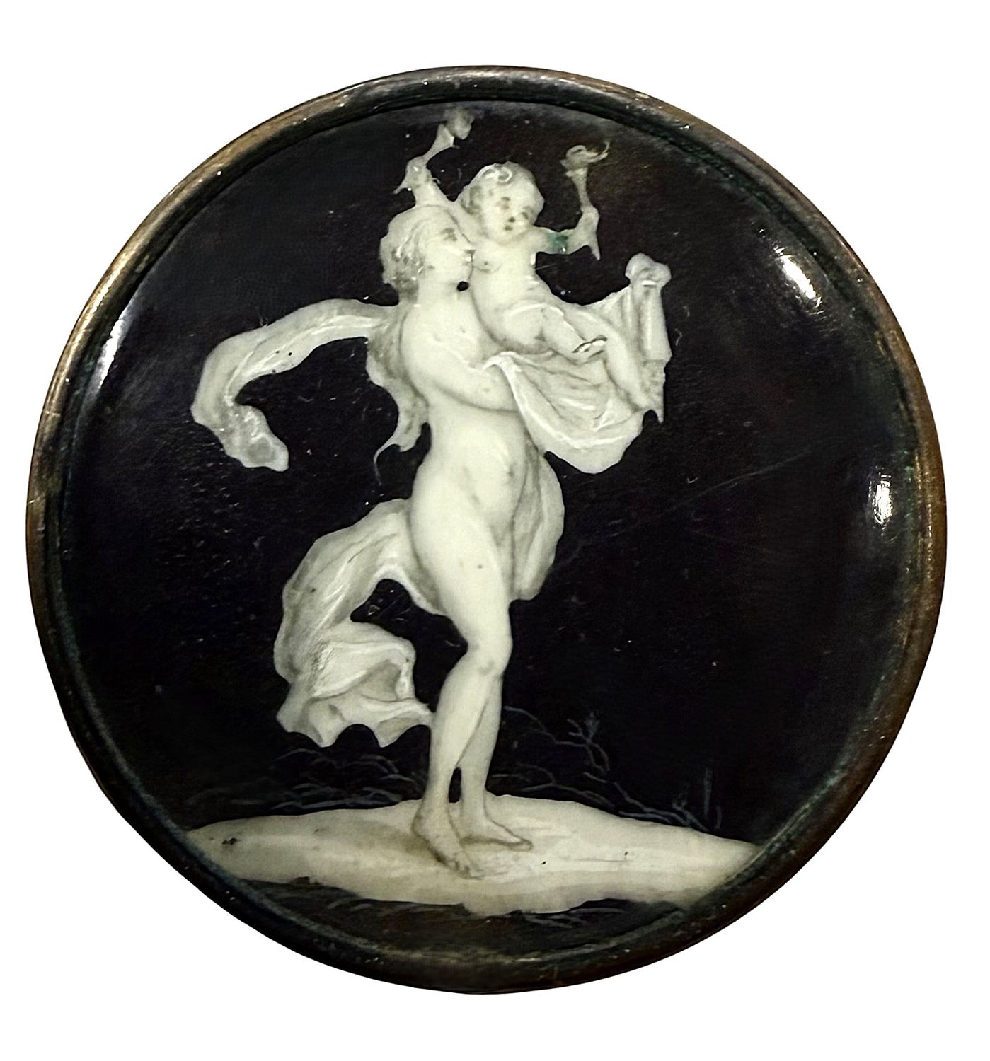 A fabtastic and detailed 18th century En Grisaille Button!