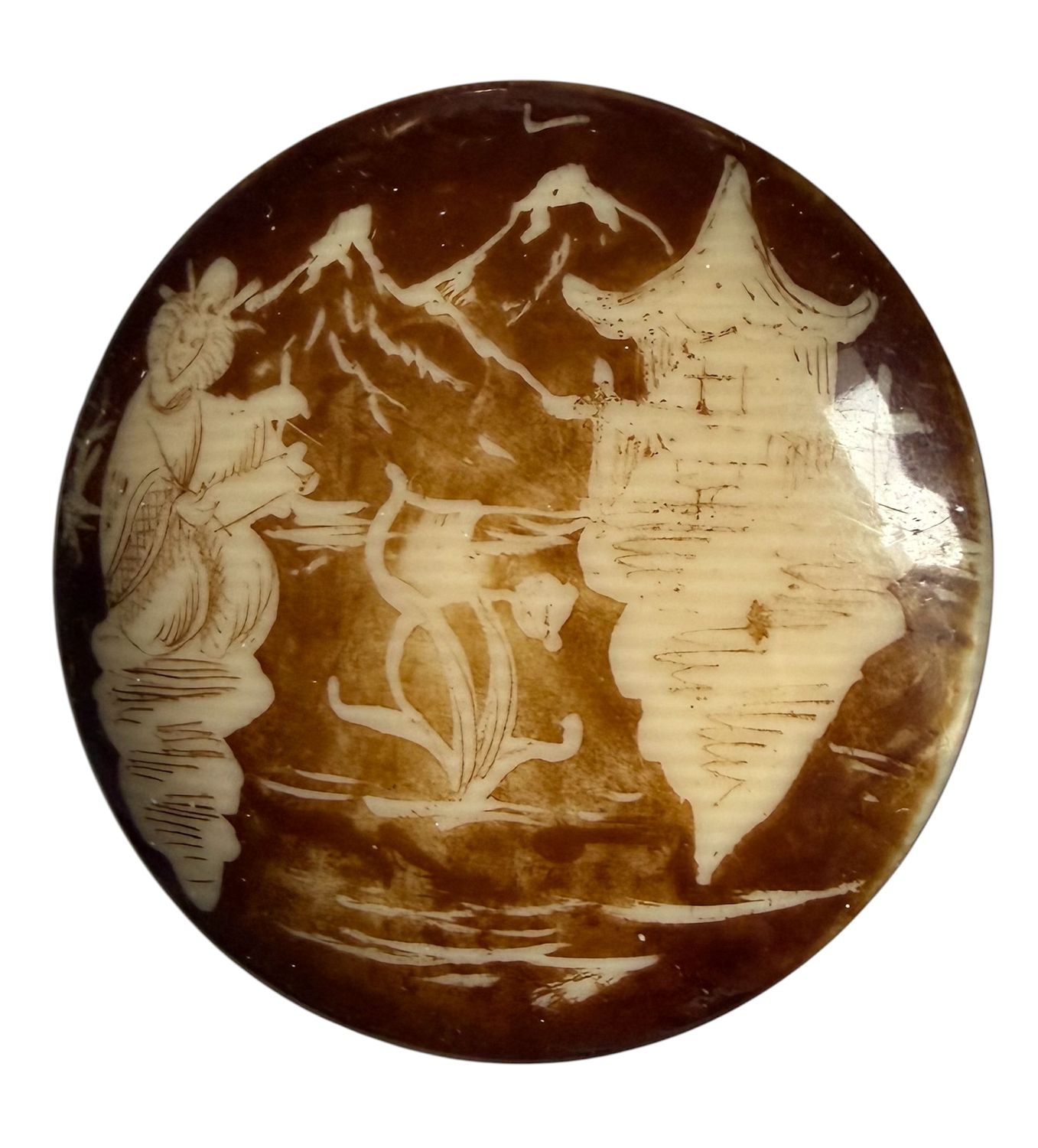 Another unusual Asian themed bitton!