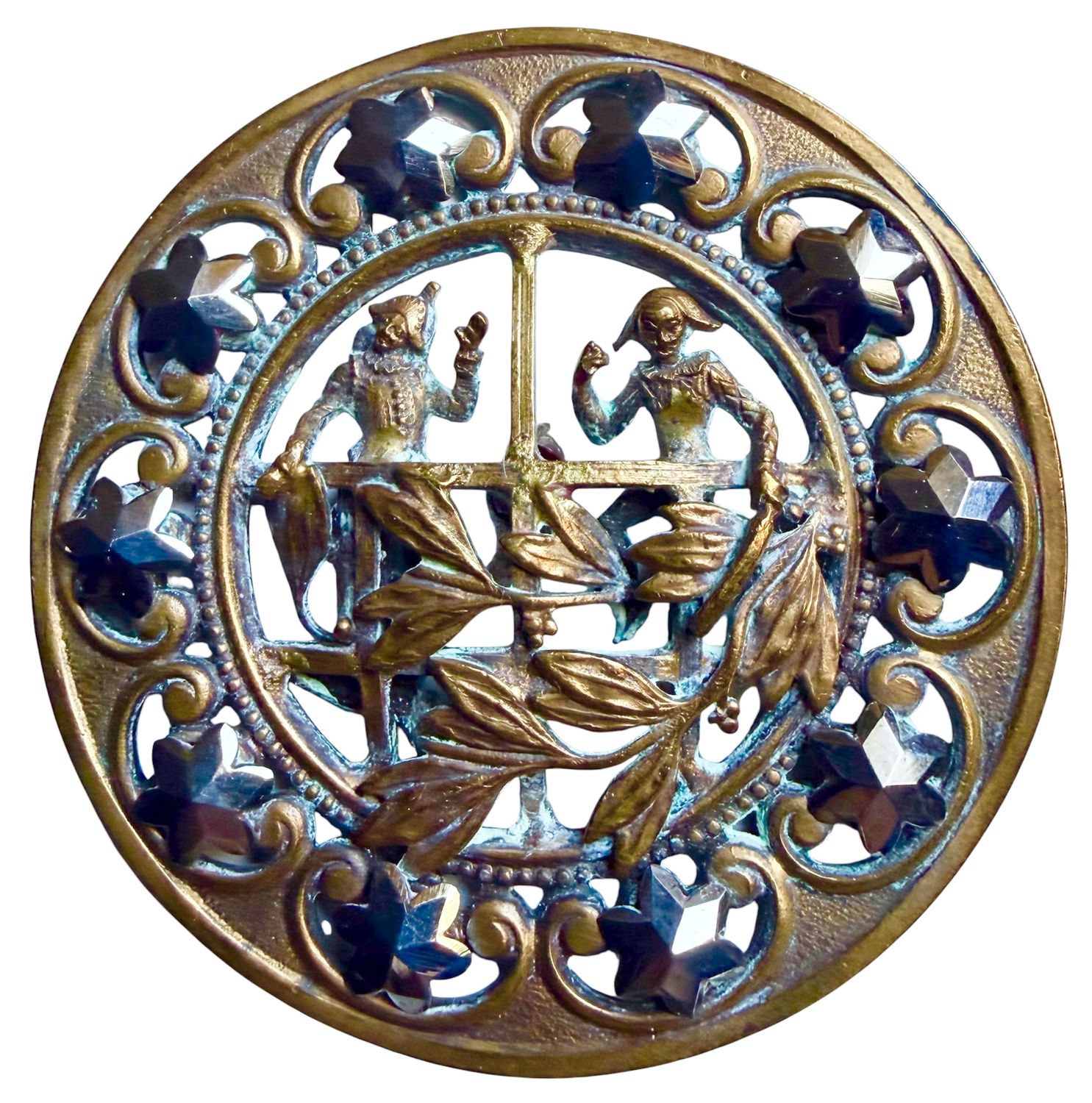 A VERY, VERY RARE PIERCED PICTORIAL BUTTON!