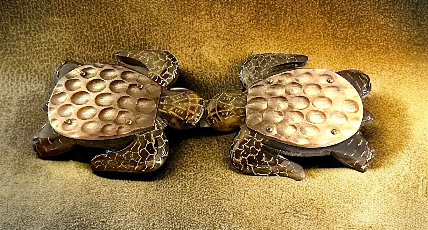 A scarce 2-part Bakelite and Pearl Buckle!