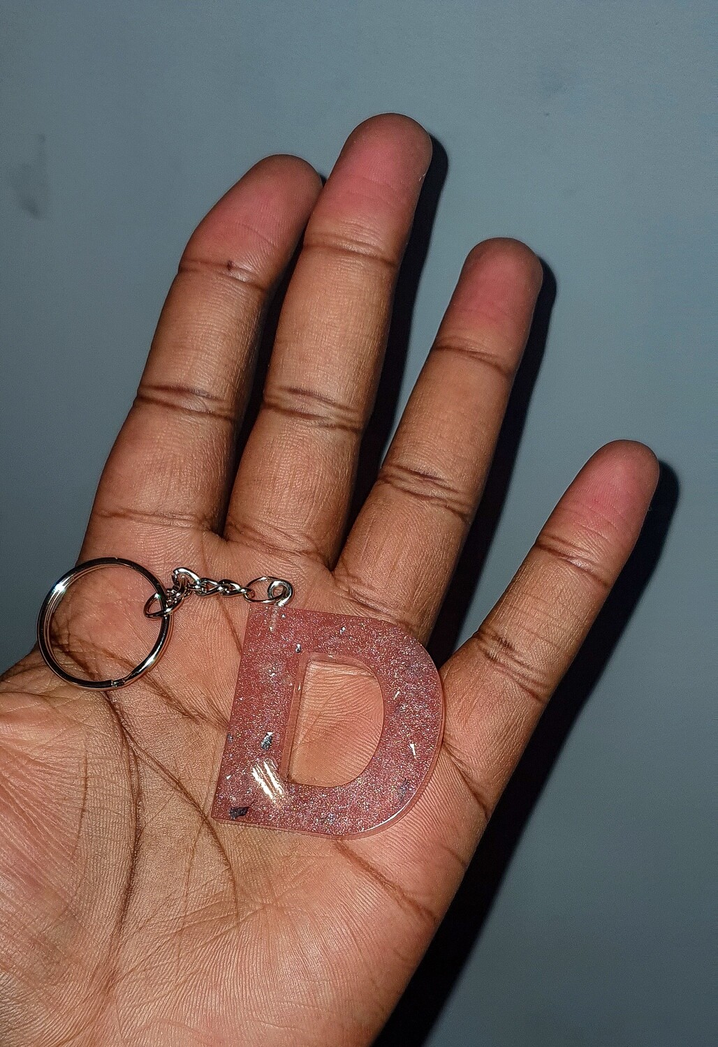 Resin Initial Keyring