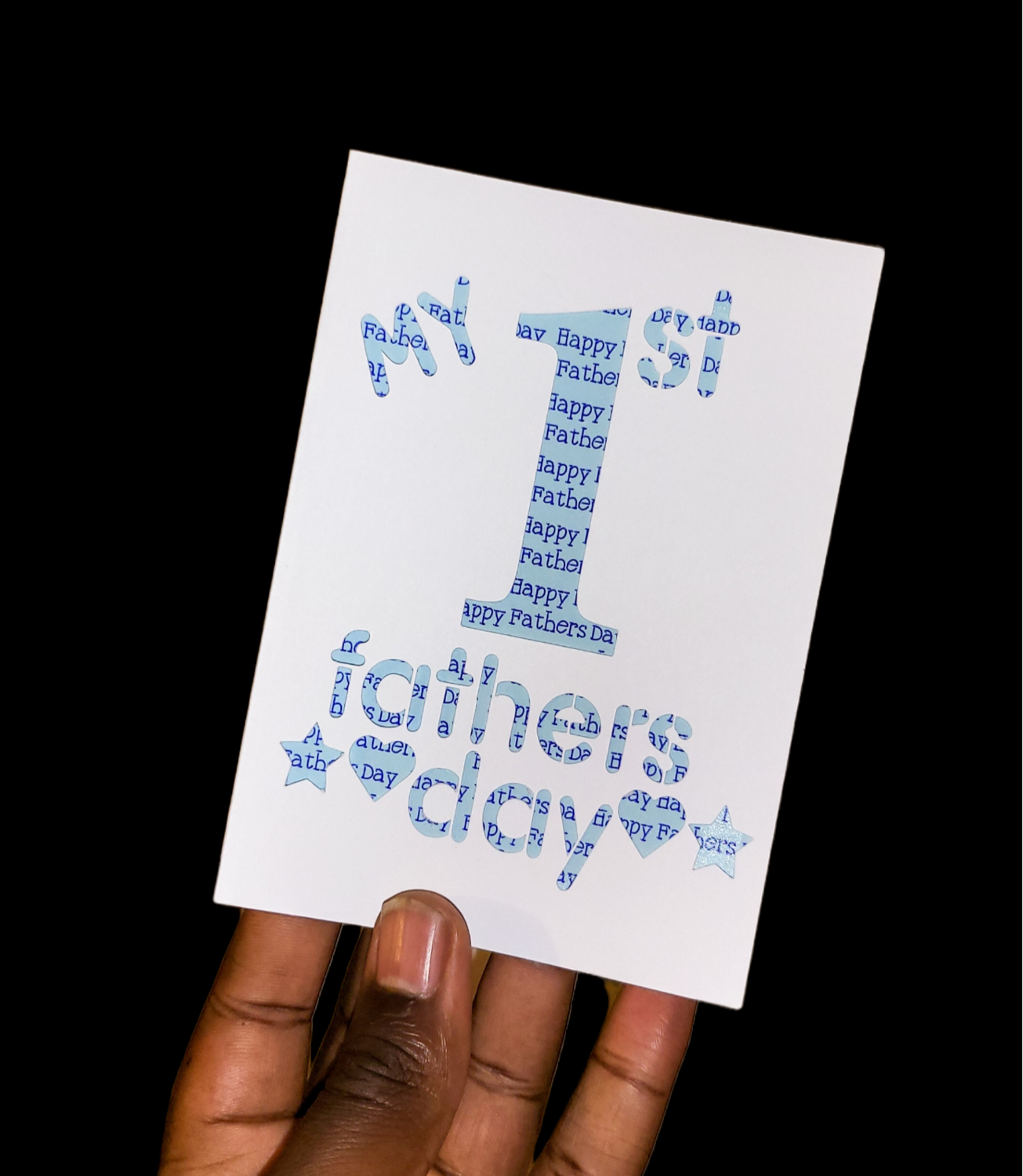 My 1st Fathers Day Card - Handmade