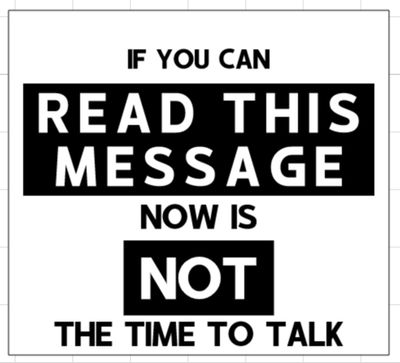 If You Can Read This Message